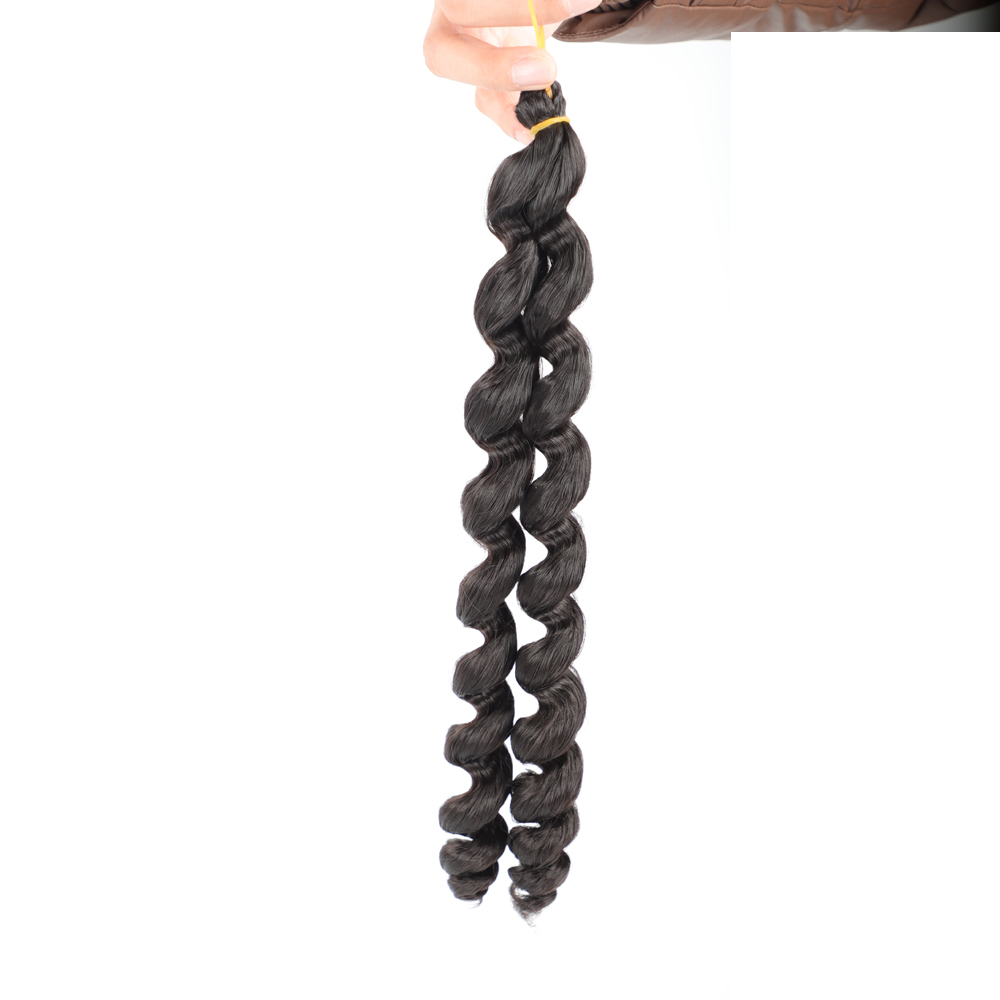 Synthetic Bouncy Curly Crochet Hair for Women 24 Inch Synthetic Hair Extensions Jumpy Curly Heat Resistant Synthetic Hair