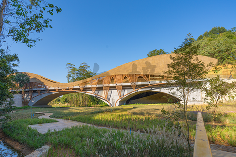 天人山水大地艺术园-竹桥