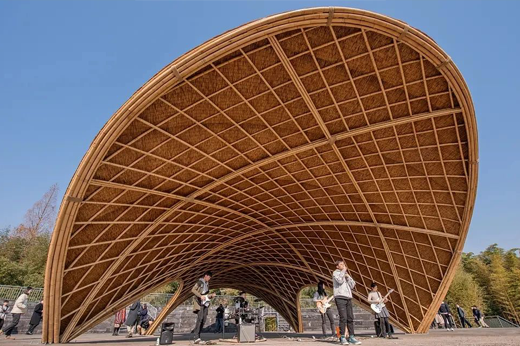 竹建筑 结竹为轩东南大学设计 竹境施工