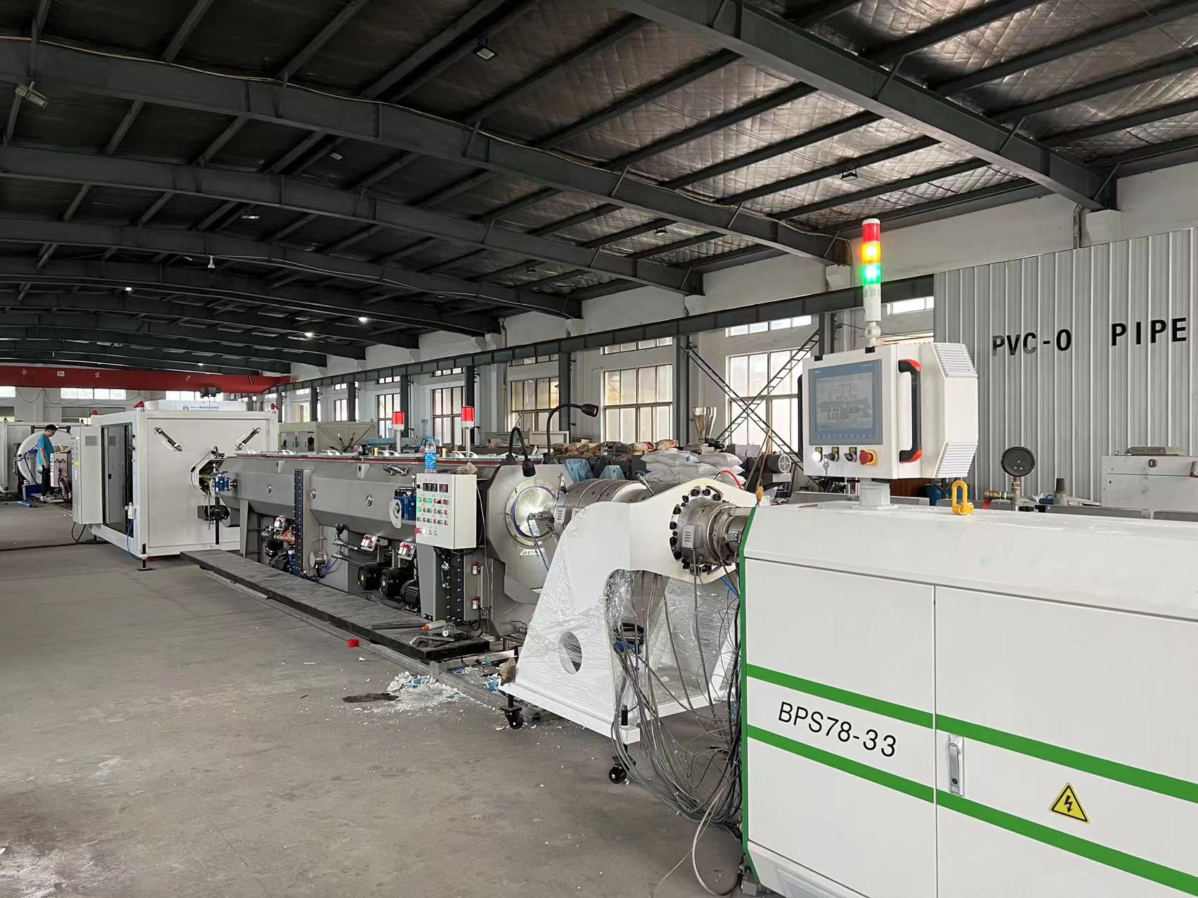 OPVC pipe extrusion machine line