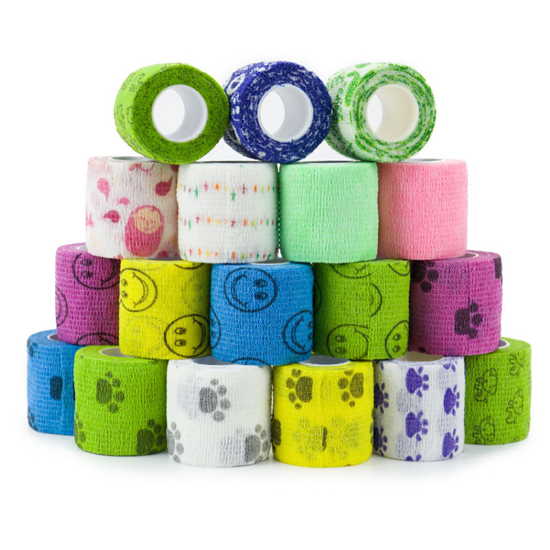 缝边单色印刷无纺布自粘绷带