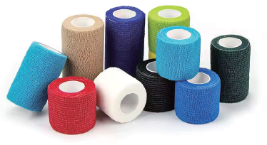 Pressure point non-woven fabric synthetic adhesive self-adhesive bandage