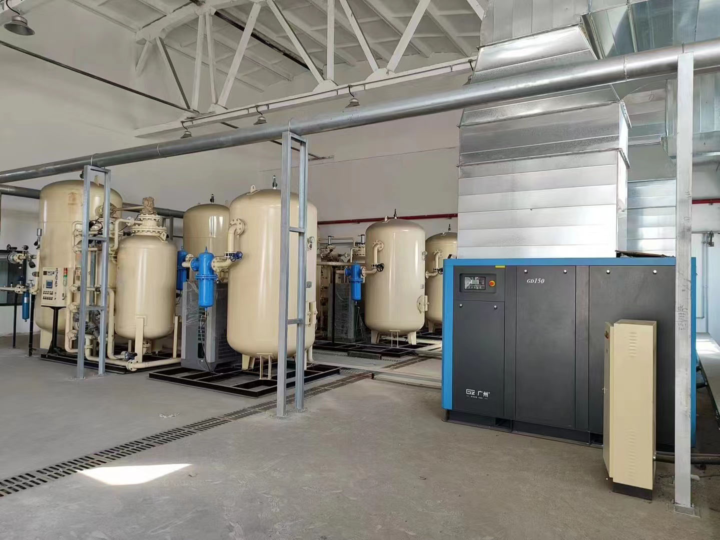 绿色储粮专用空气压缩机在储粮制氮行业的应用
