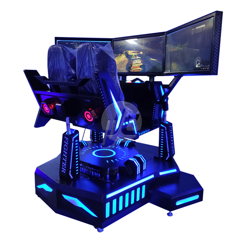 Three Axis Three Screen Racing Simulator VR Racing