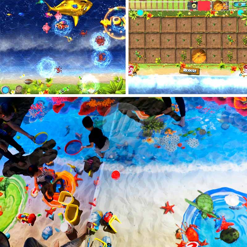 3D Sand Pool Interactive Projection Game