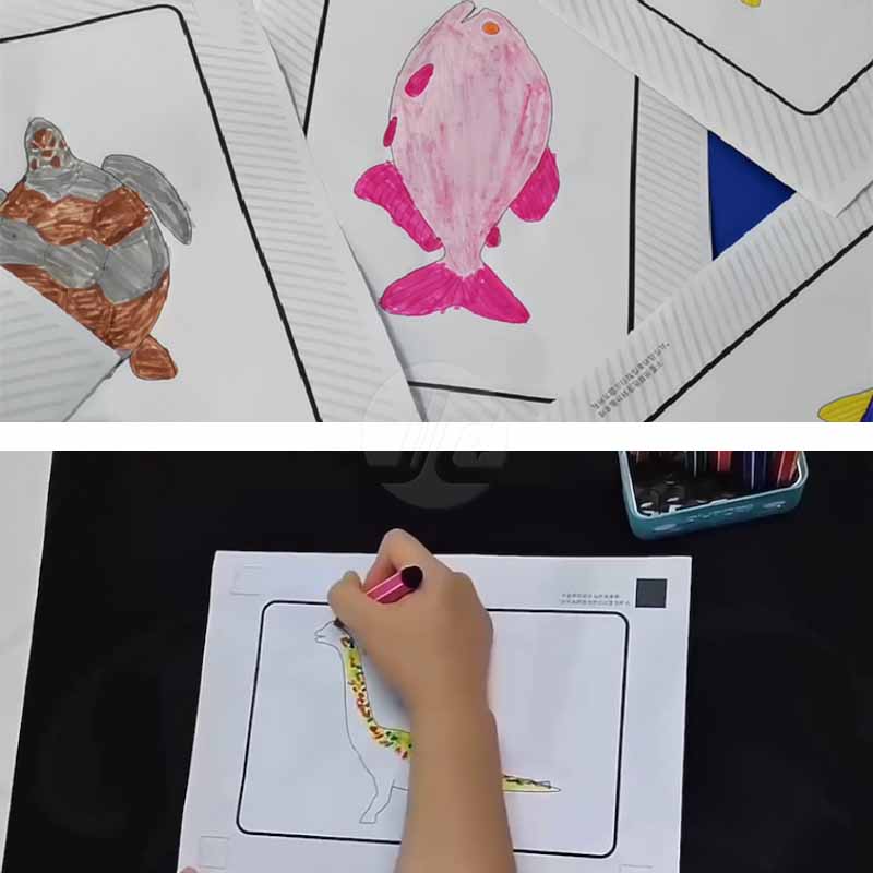 Drawing Board Scanning Projection Game