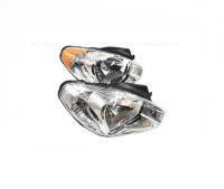 Hyundai Accent 2006 Head Lamp OEM 92102-1E000 / 92102-1E040 (R) + 92101-1E000 / 92502-1E040 (L) Factory Fit Replacement