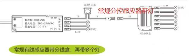 分控感应器接线图