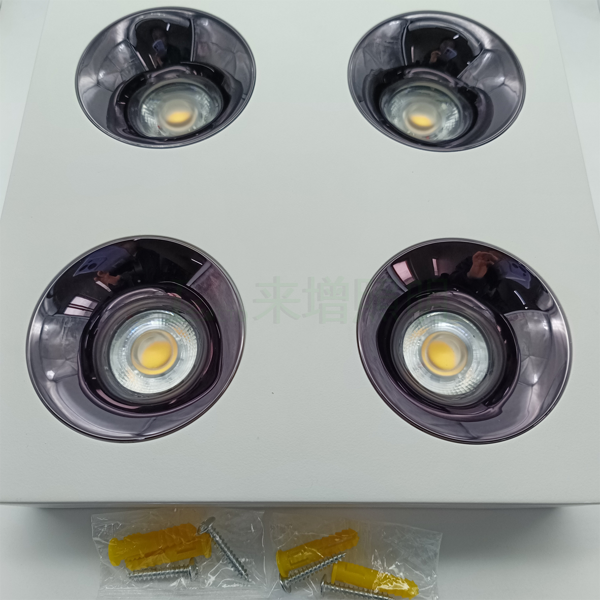 优品明装方形射灯4头