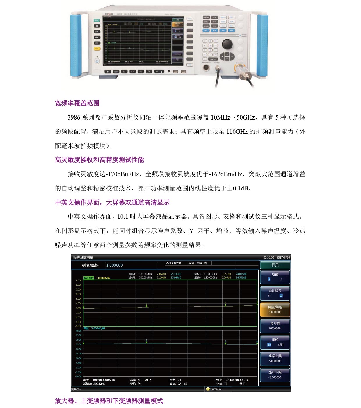 3986系列噪声系数分析仪 - 上海芯春电子科技有限公司