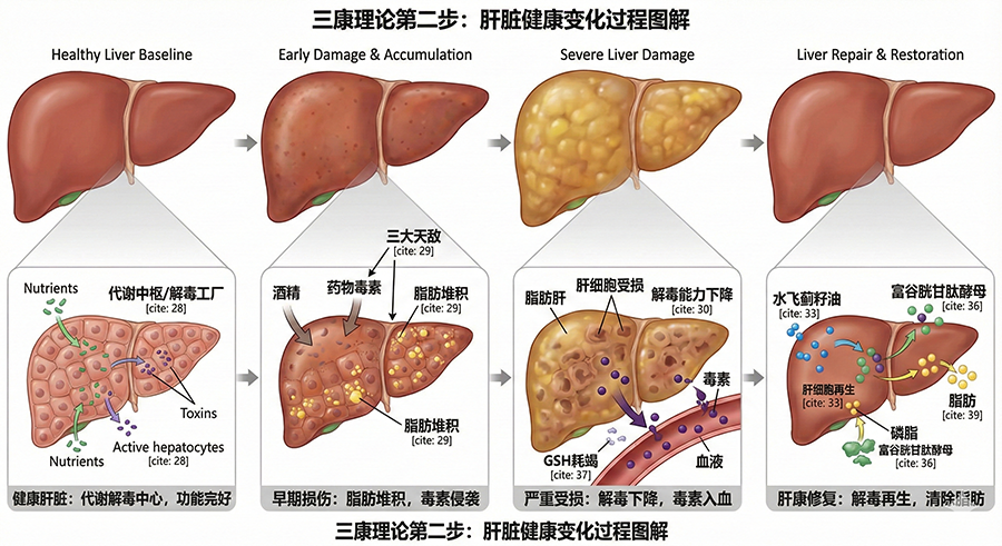 肝康图解