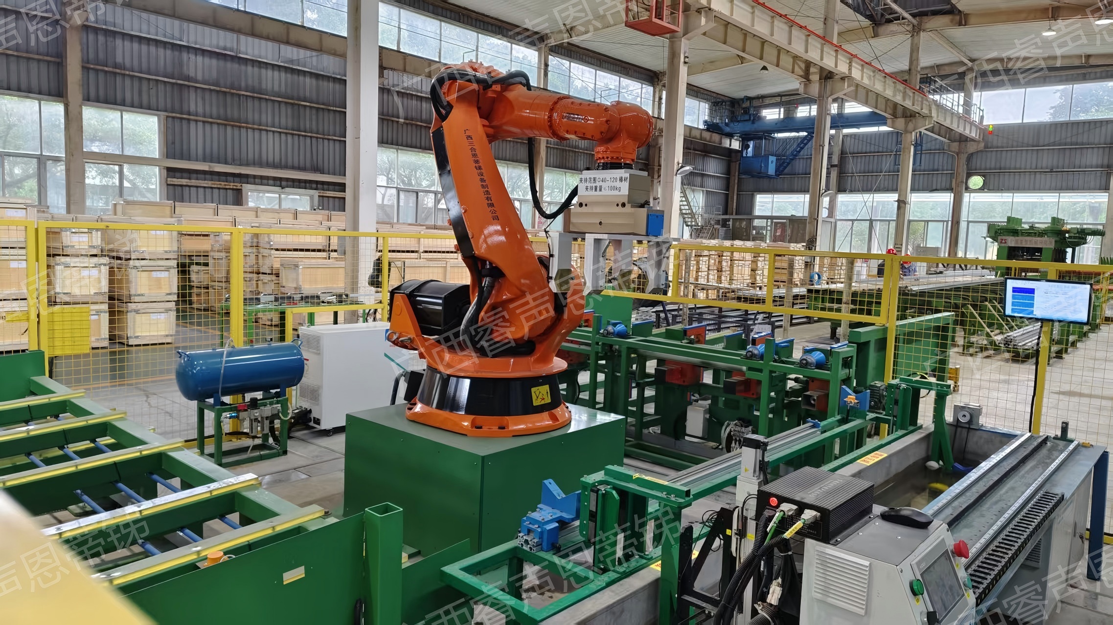 挤压棒超声水浸探伤系统