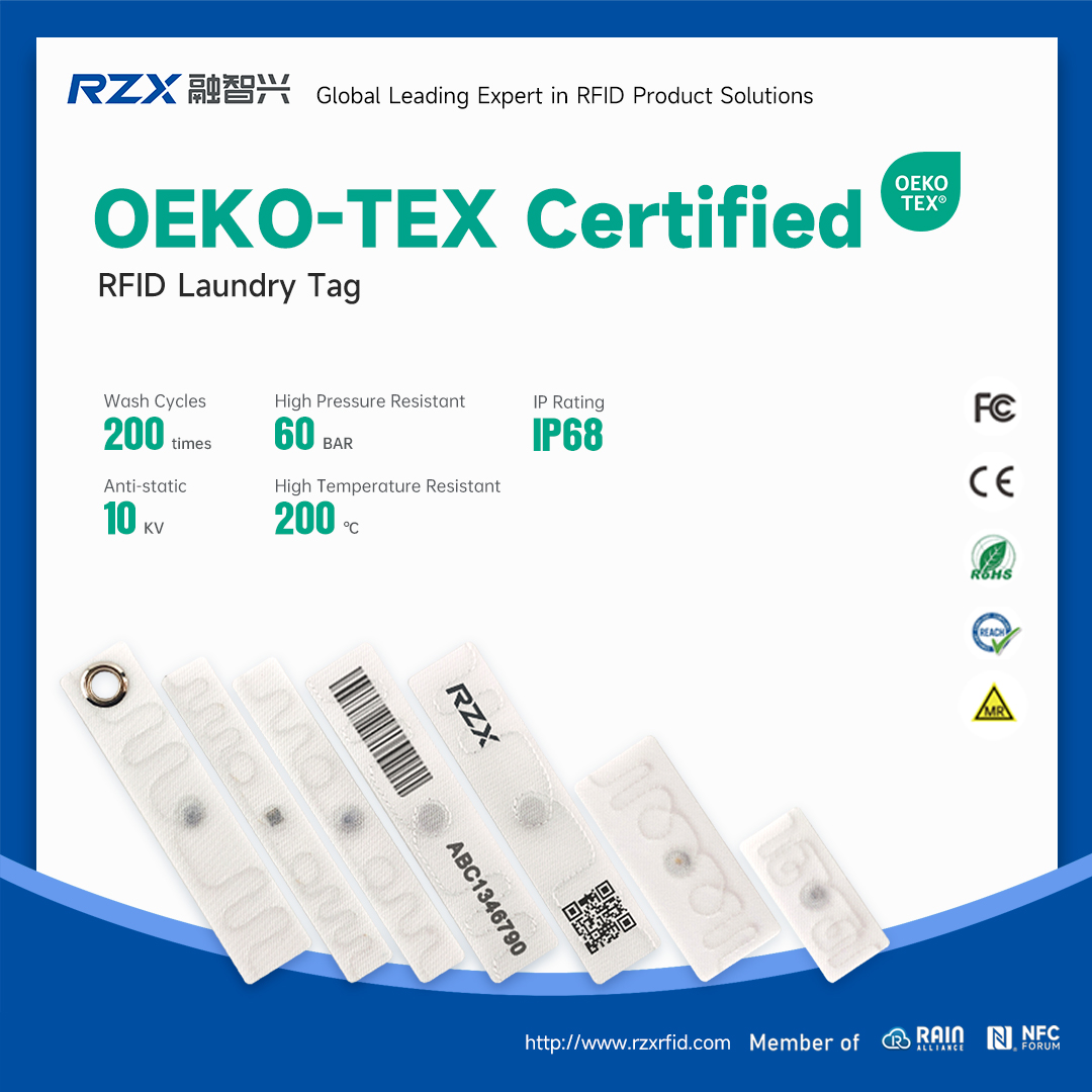 RZX RFID Laundry Tags–Now OEKO-TEX® Certified!