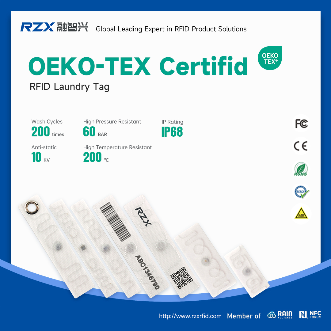 RZX RFID Laundry Tags–Now OEKO-TEX® Certified!