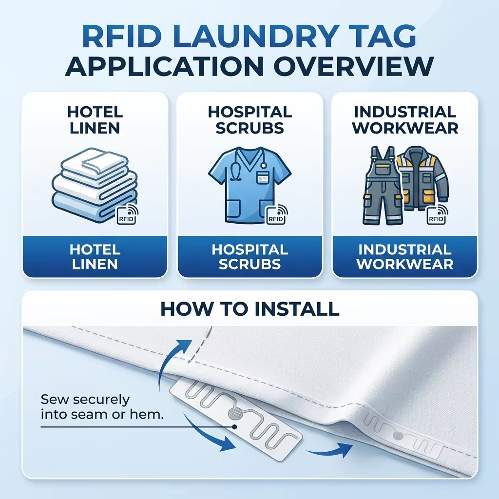 RFID Laundry Tags: Digital Tracking for Linen, Workwear & School Uniforms