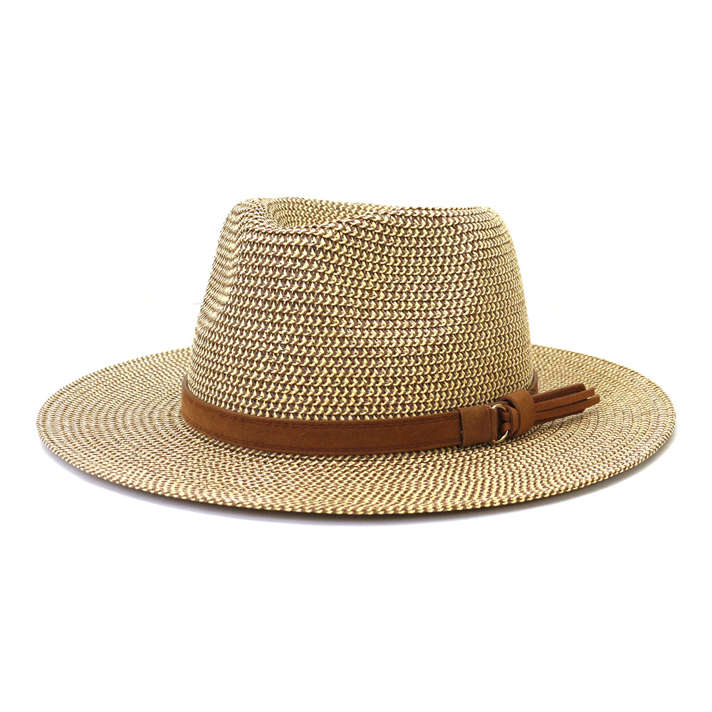 Wholesale Women Wide Brim Foldable Packable Beach Straw Panama Sun Hat