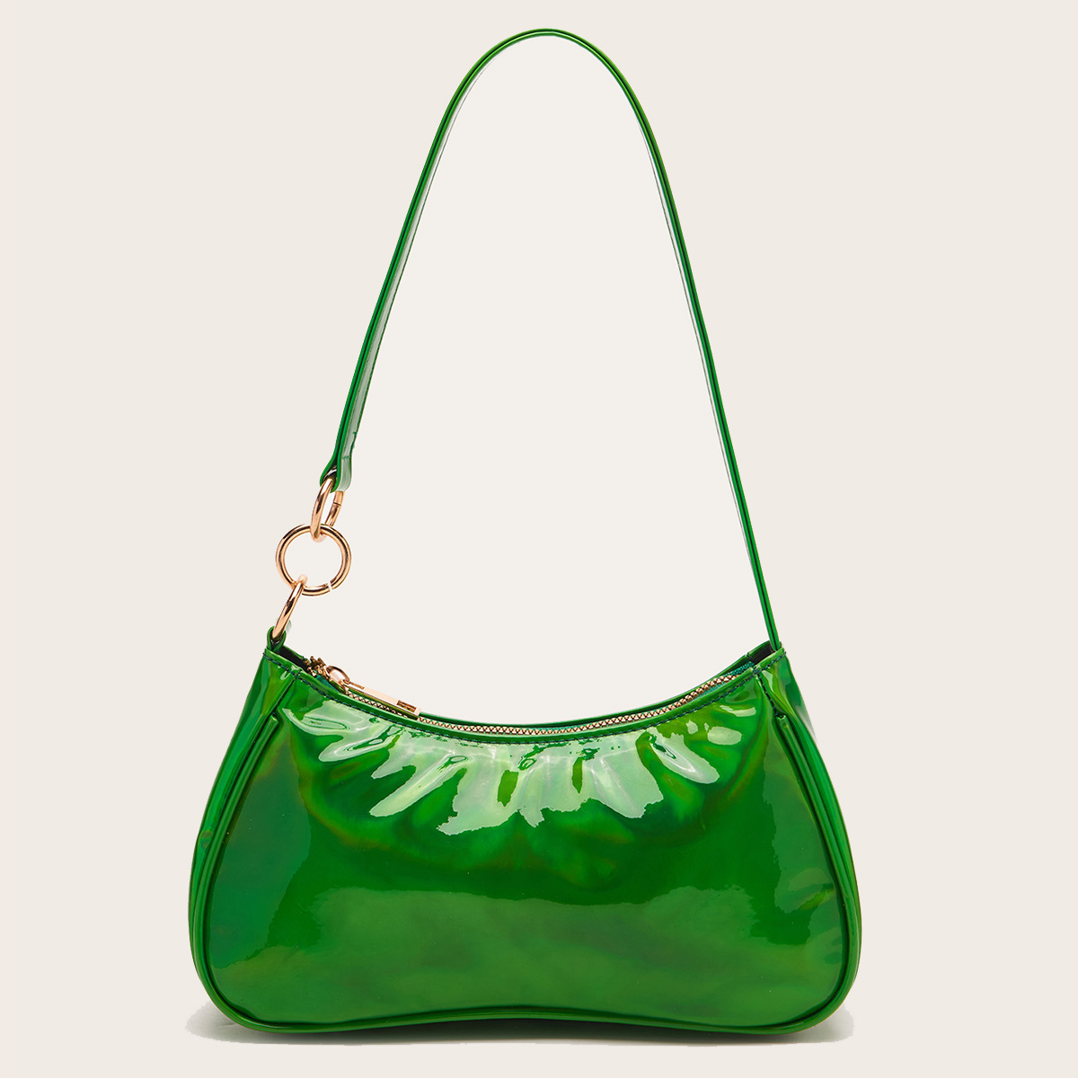 Candy-colored laser bright leather shoulder bag ins handbags for ladies