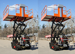 Configuration advantages of electric crawler orchard hydraulic lifting operation platform