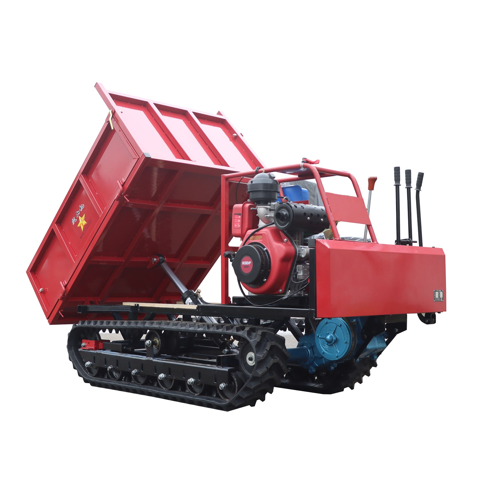 乘坐式履带田间果园翻斗车