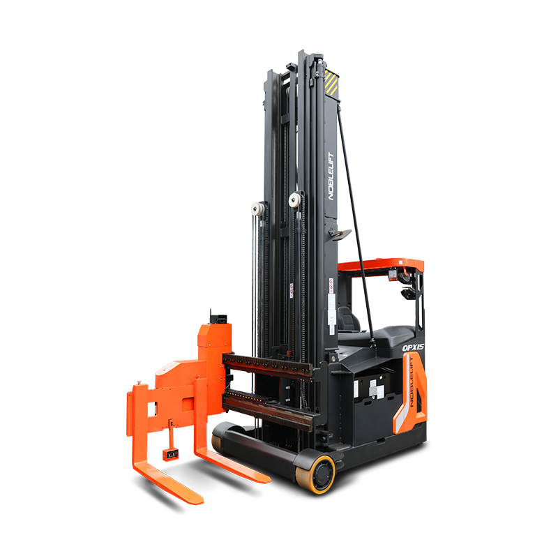 OPX15 narrow aisle three-way stacker truck