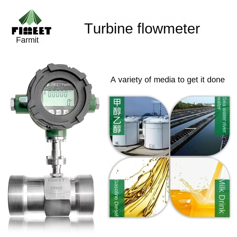 Famet liquid flowmeter sensor for tap water methanol kerosene gasoline diesel turbine flowmeter