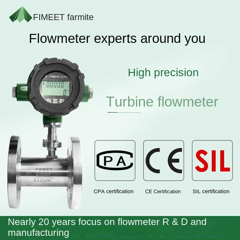 Famet liquid flowmeter sensor for tap water methanol kerosene gasoline diesel turbine flowmeter
