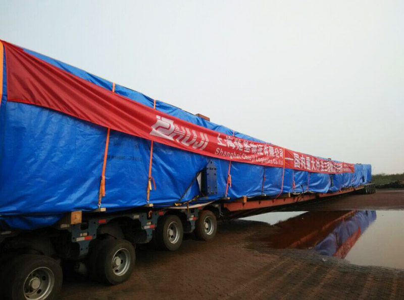 Transport von Schleifmitteln für die Windkraft