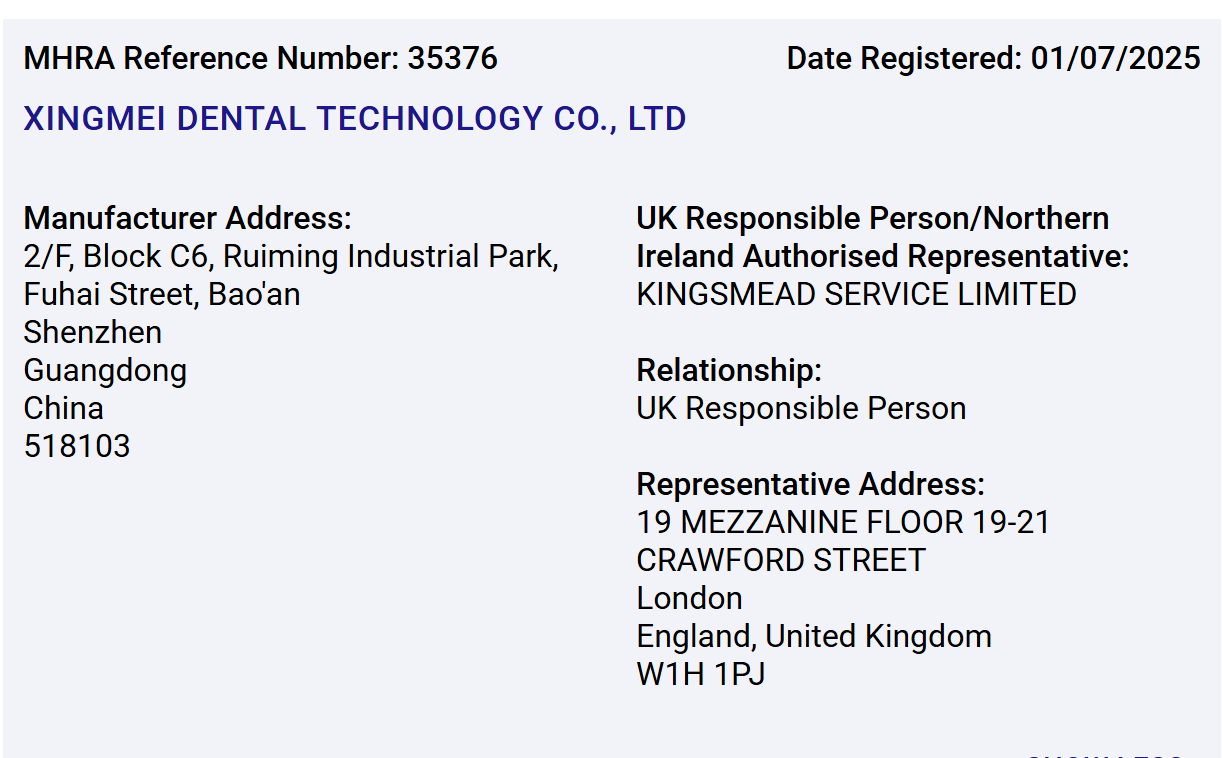 Our Lab Got UK MHRA Registration