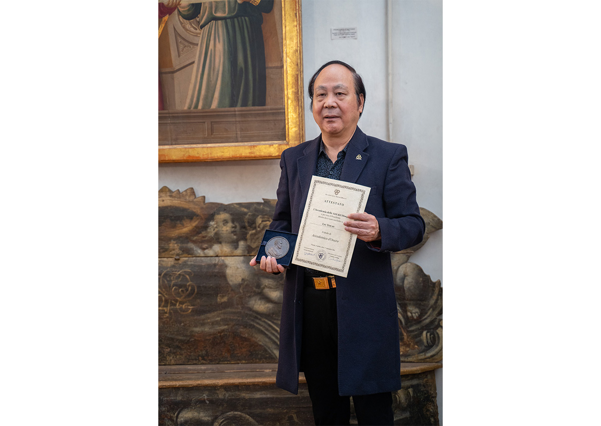 刘佑局画展暨名誉院士就职典礼在佛罗伦萨举行