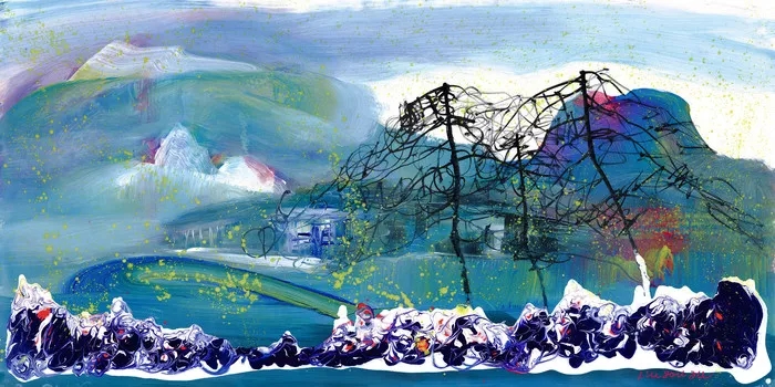 青山铸魂69*138cm