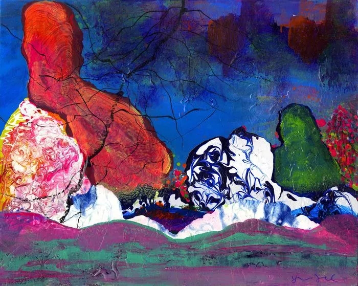 精美的石头会唱歌80*100cm