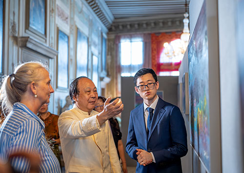 Starting From the Metapoint - Liu Youju's personal exhibition is on display at the Rose Palace as part of the Venice Biennale