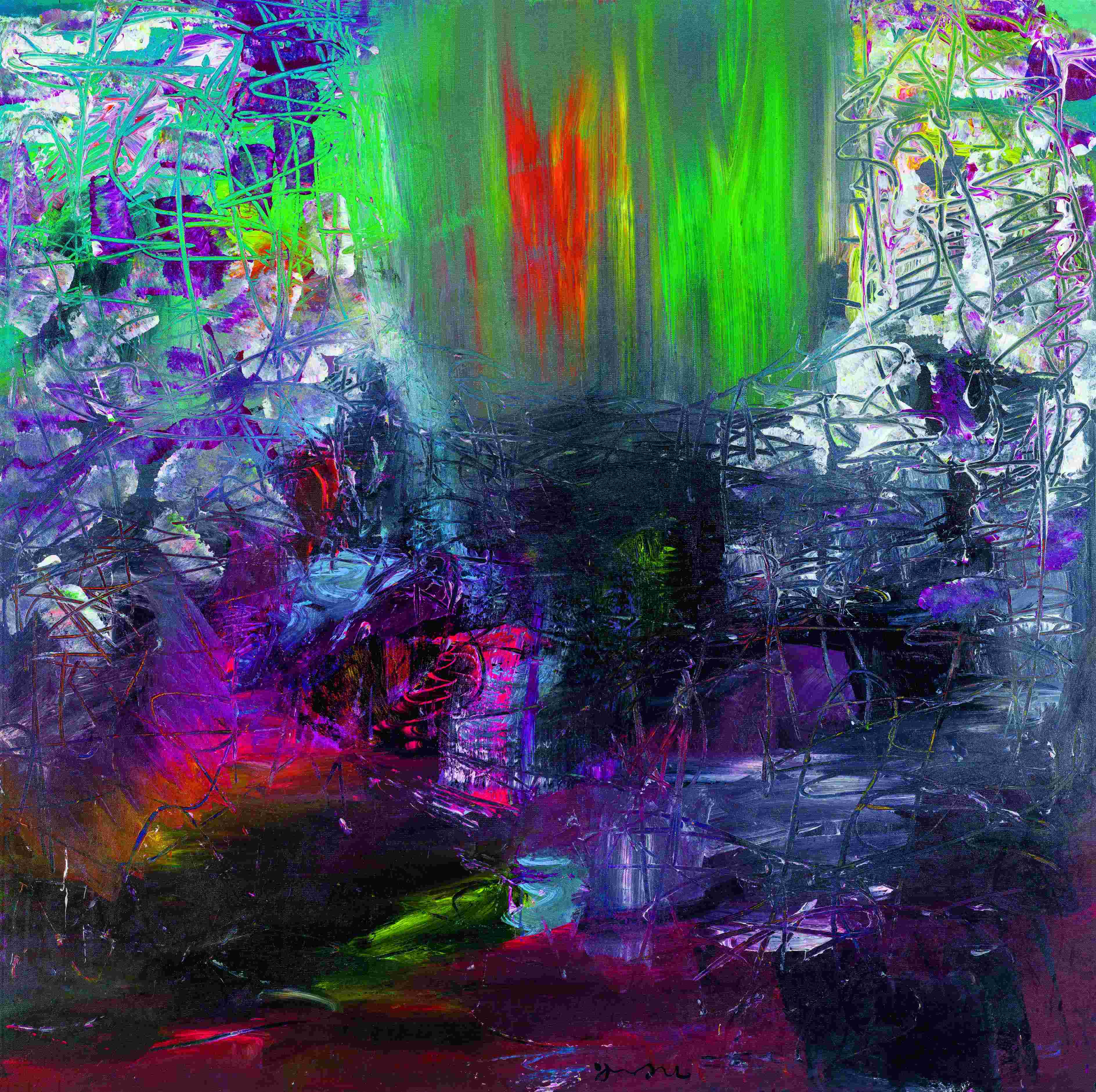 时光流彩105*105cm