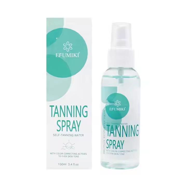 Eau de bronzage de visage sans soleil