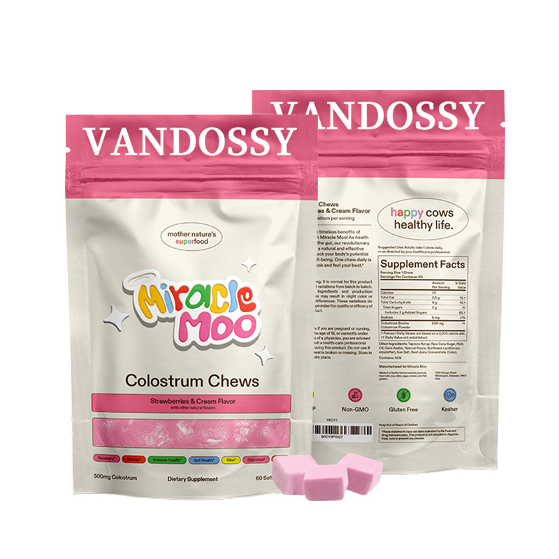 مضغ أقراص اللبأ البقري