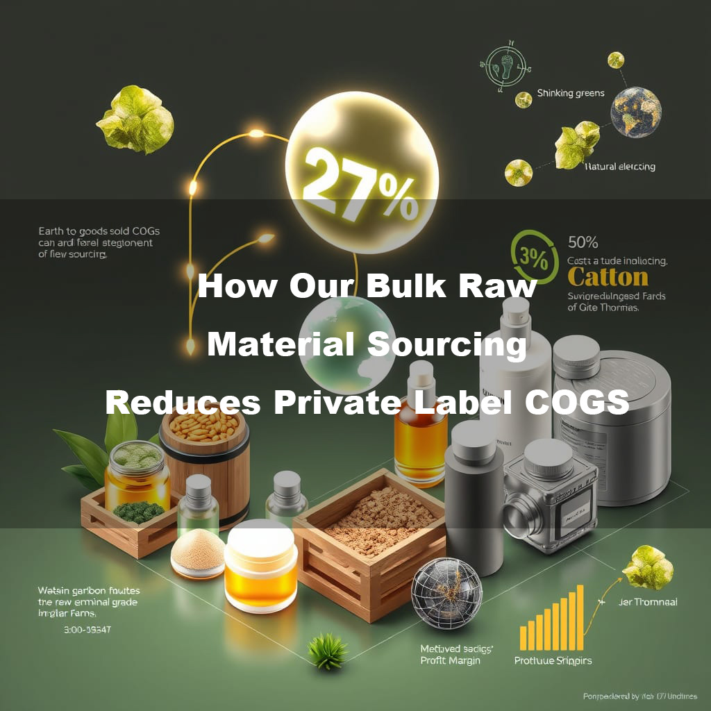 The Hidden 27%: How Our Bulk Raw Material Sourcing Reduces Private Label COGS