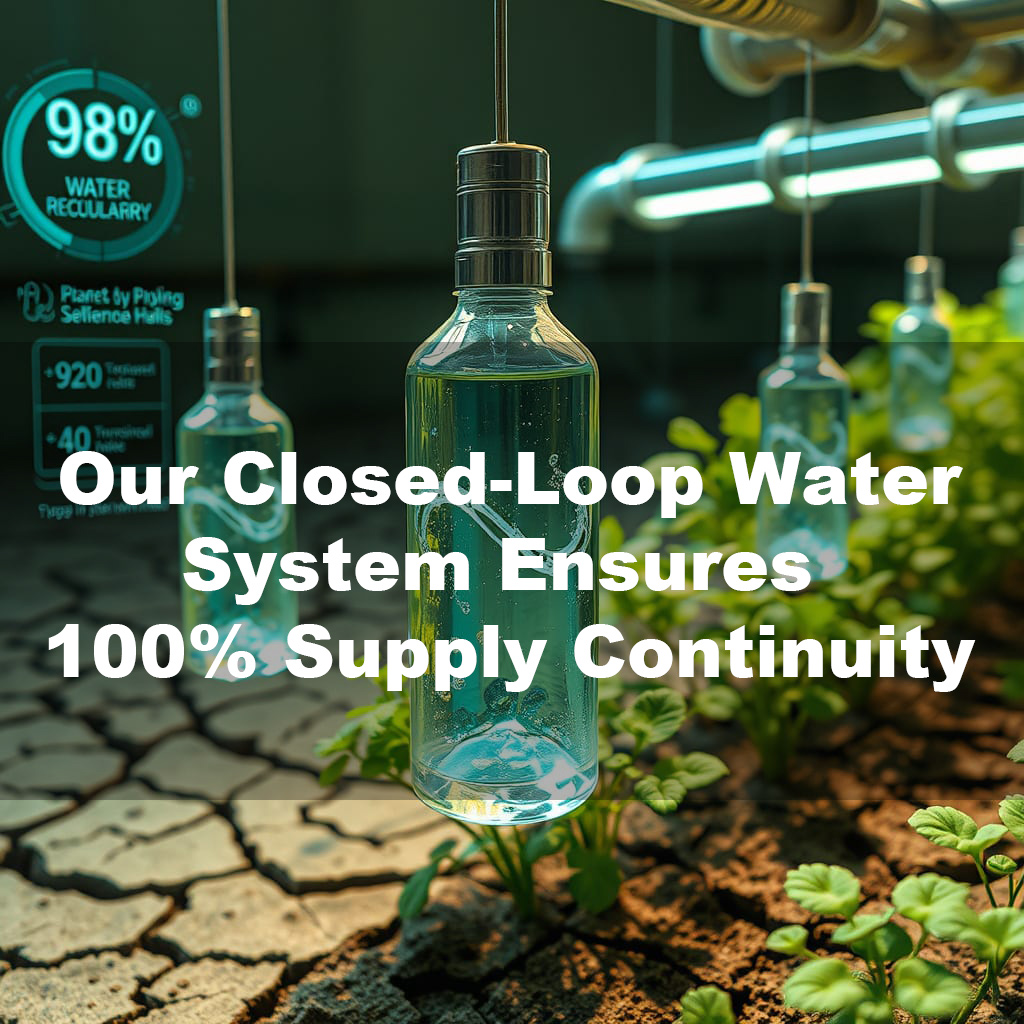 Drought-Proof Production: Our Closed-Loop Water System Ensures 100% Supply Continuity