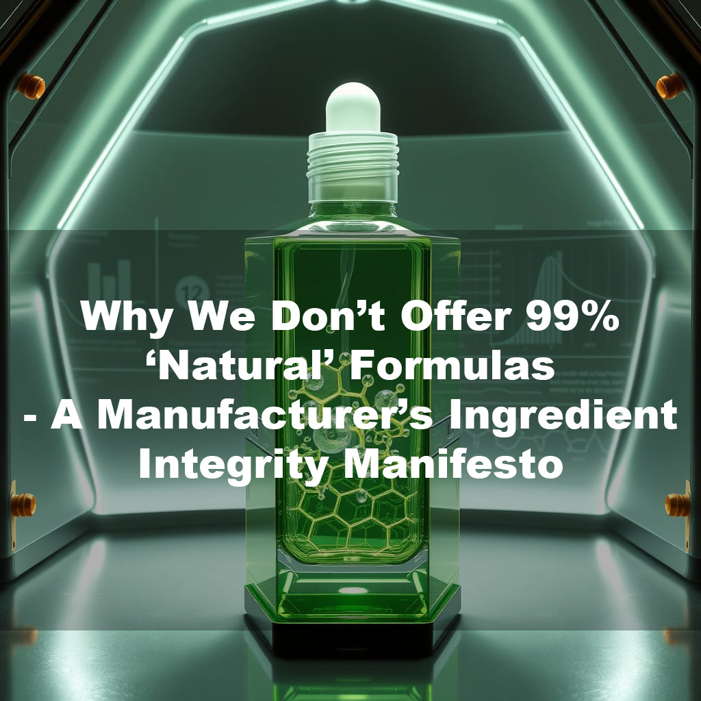 Why We Don’t Offer 99% ‘Natural’ Formulas – A Manufacturer’s Ingredient Integrity Manifesto