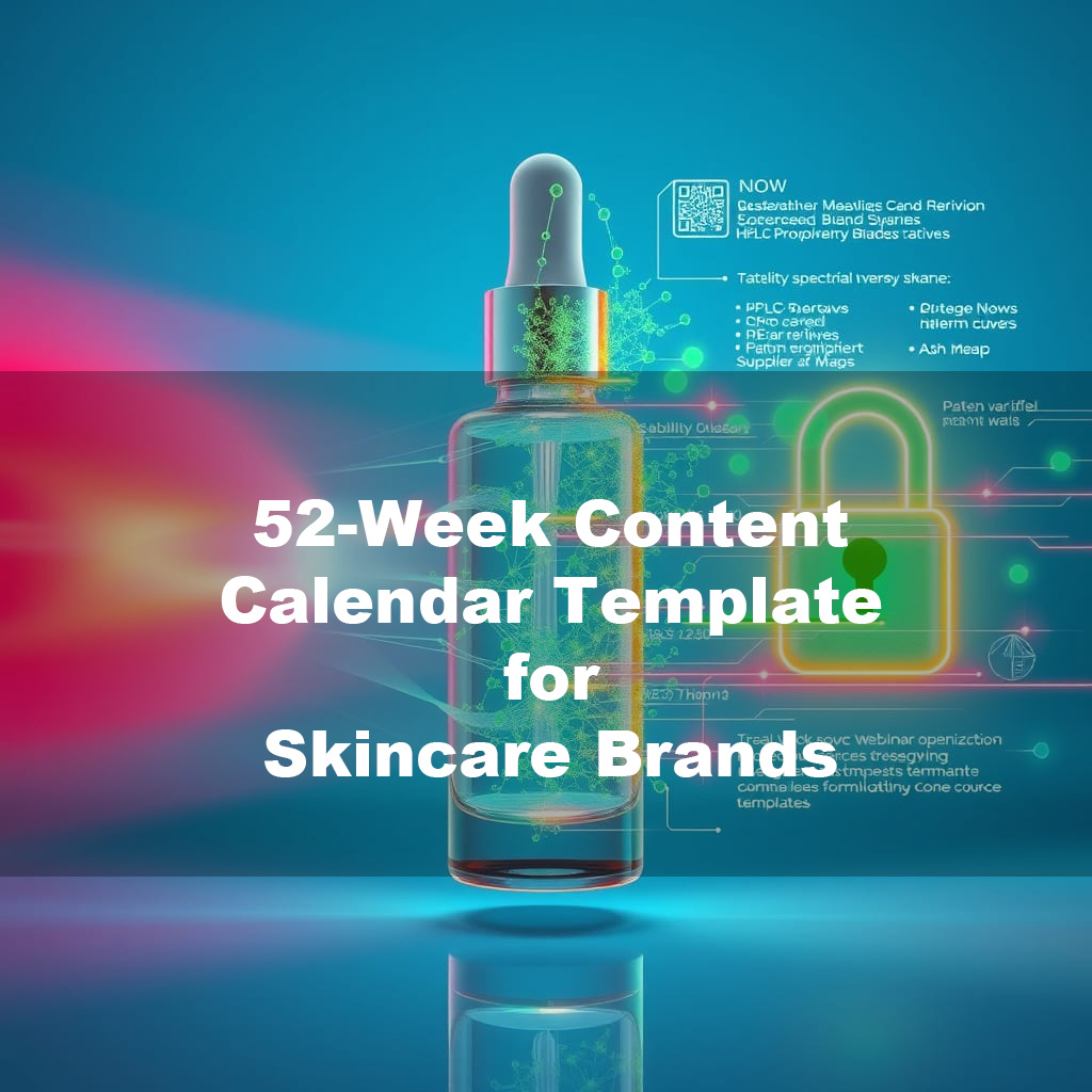 52-Week Content Calendar Template for Skincare Brands (Pre-Loaded with OEM Production Milestones)