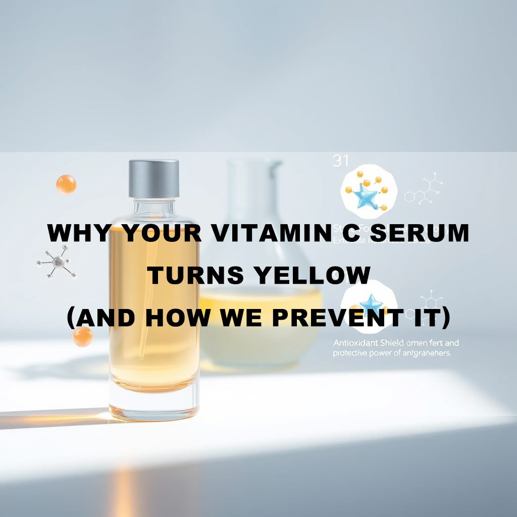 Why Your Vitamin C Serum Turns Yellow (And How We Prevent It)