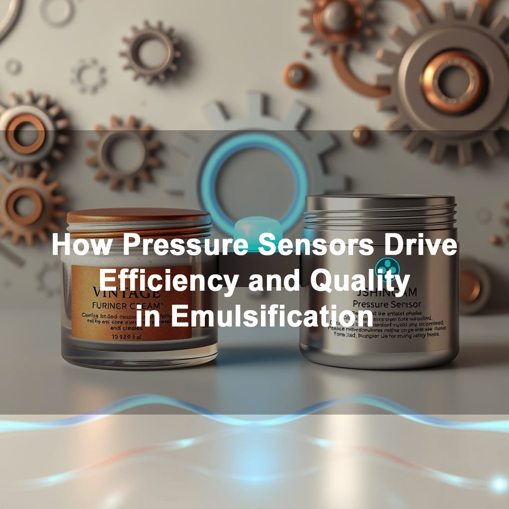 Old homogenizer renovated: adding pressure sensor, emulsification efficiency increased by 40%, tongue resistance reduced by 15%