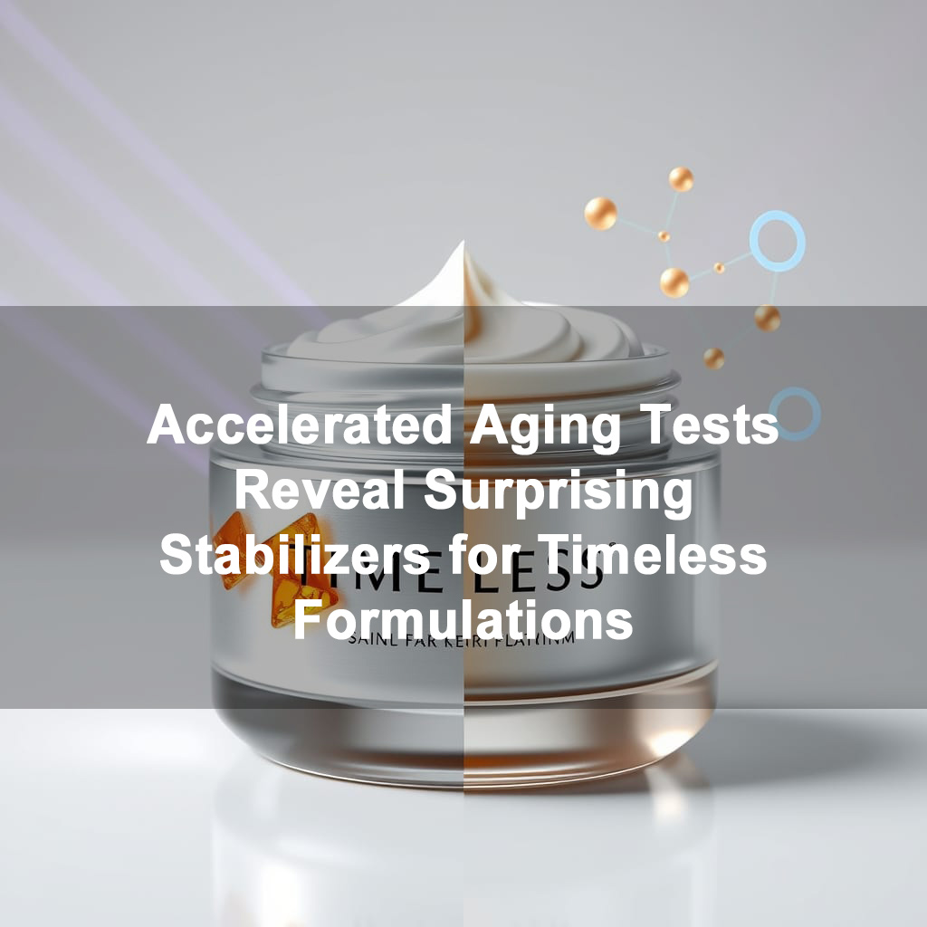 The 50 - Year Cream: Accelerated Aging Tests Reveal Surprising Stabilizers for Timeless Formulations