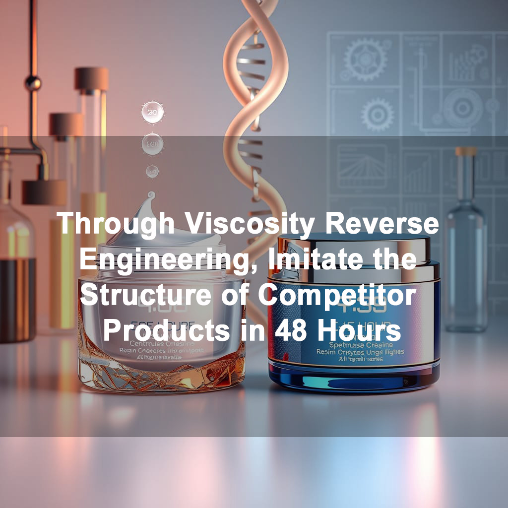 Decoding the Makeup Remover Cream of the Popular Internet Celebrity: Through Viscosity Reverse Engineering, Imitate the Structure of Competitor Products in 48 Hours