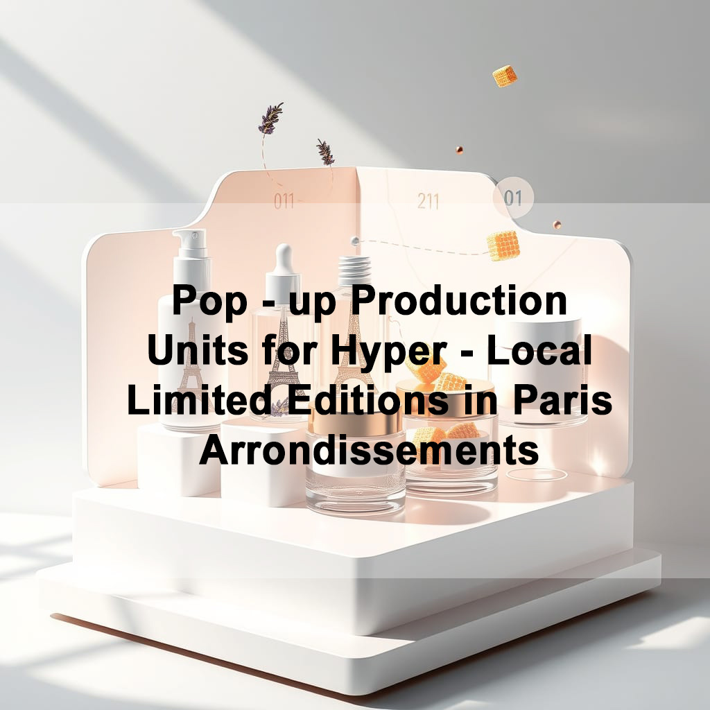 Pop - up Production Units for Hyper - Local Limited Editions in Paris Arrondissements