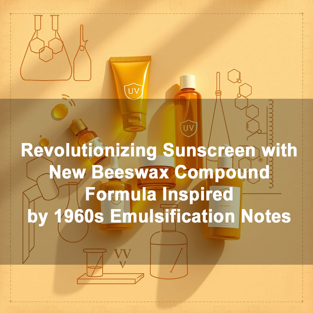 Revolutionizing Sunscreen with New Beeswax Compound Formula Inspired by 1960s Emulsification Notes