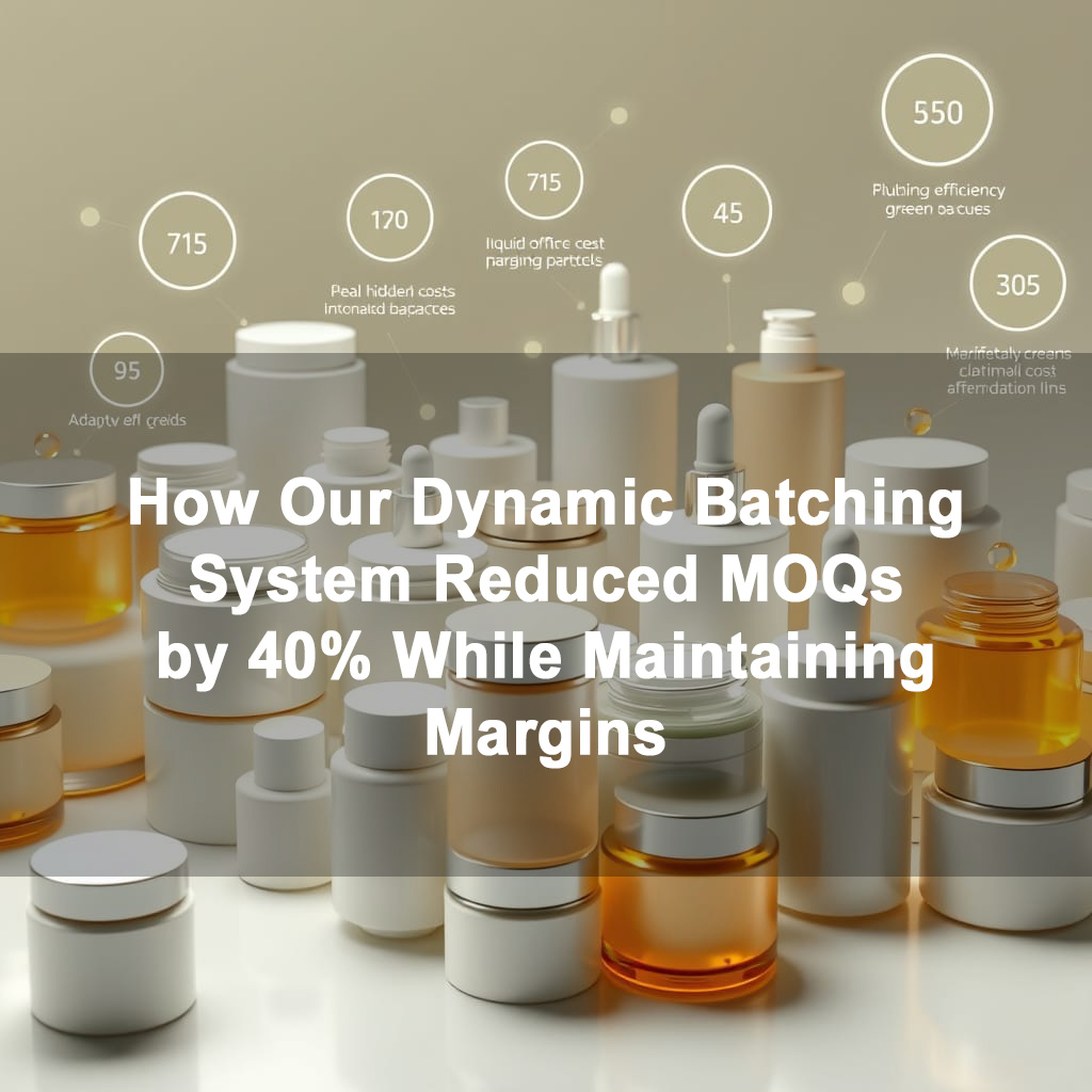 Hidden Costs of Small Batches: How Our Dynamic Batching System Reduced MOQs by 40% While Maintaining Margins