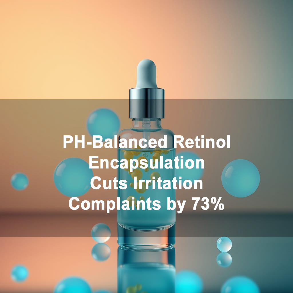 Zero-Sting Innovation: pH-Balanced Retinol Encapsulation Cuts Irritation Complaints by 73%