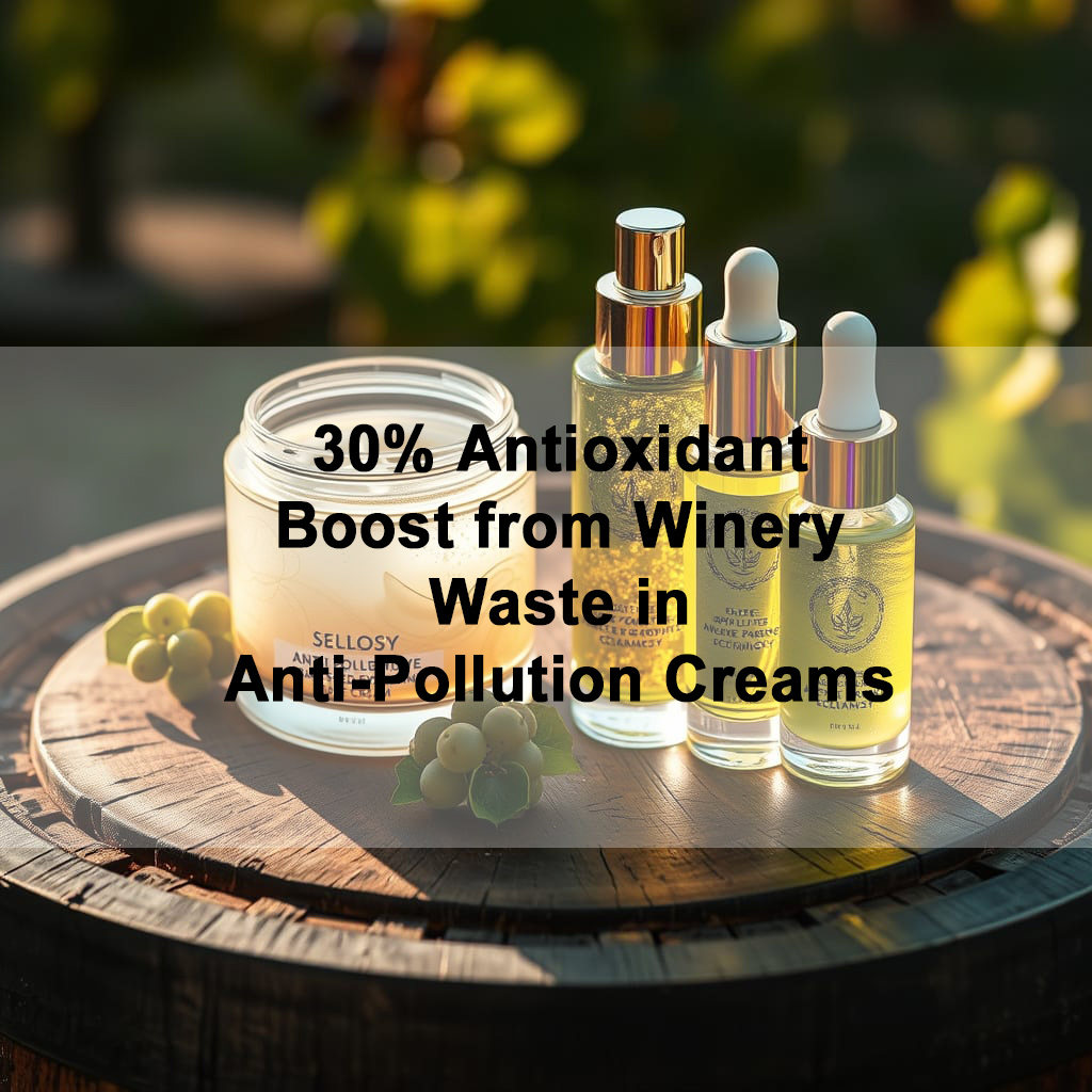 Upcycled Grape Seed Extract: 30% Antioxidant Boost from Winery Waste in Anti-Pollution Creams