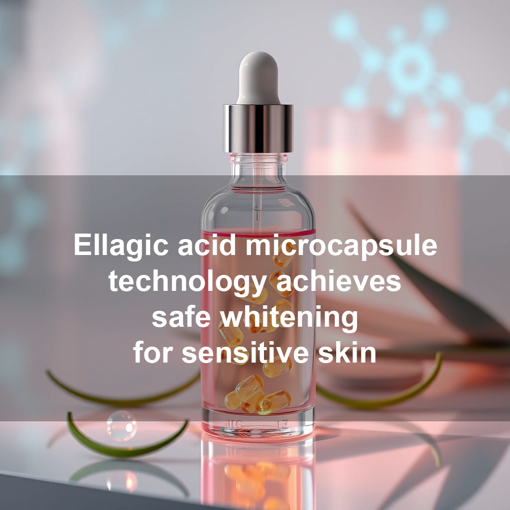 Acid-free brightening solution: Ellagic acid microcapsule technology achieves safe whitening for sensitive skin, zero peeling feedback