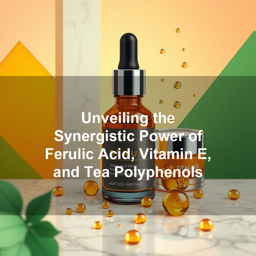 The Golden Antioxidant Triangle: Unveiling the Synergistic Power of Ferulic Acid, Vitamin E, and Tea Polyphenols